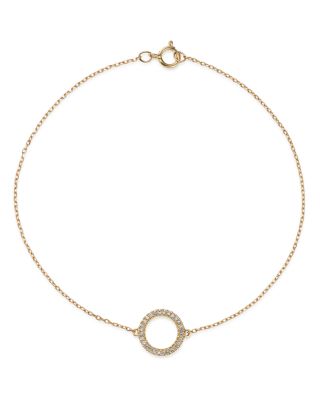 Bloomingdale's Fine Collection - Diamond Circle Bracelet Collection in 14K Gold, 0.08 ct. t.w.