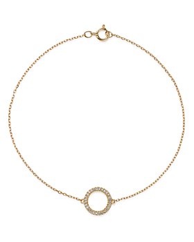 Bloomingdale's - Diamond Circle Bracelet Collection in 14K Gold, 0.08 ct. t.w.