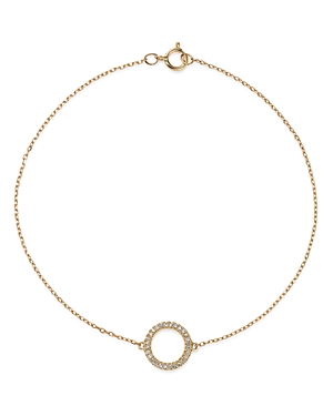 Bloomingdale's Diamond Circle Bracelet in 14K Yellow Gold, 0.08 ct. t.w. - 100% Exclusive