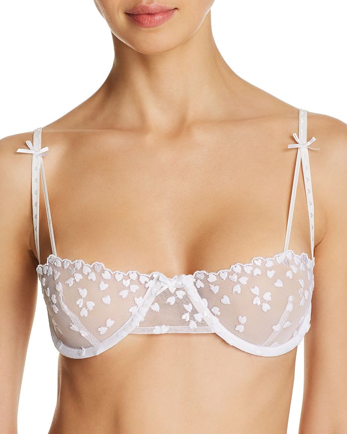 For Love & Lemons Lace Tank Top Bra, Eyelashes Lace Underwire Bra