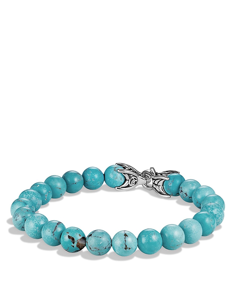 David Yurman Men's Spiritual Beads Bracelet with Turquoise