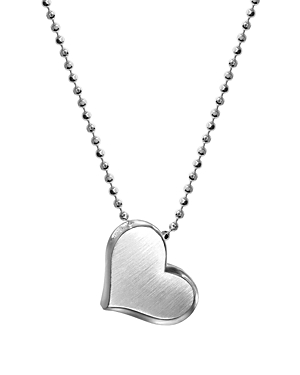 ALEX WOO STERLING SILVER PRINCE HEART BLOOM NECKLACE, 16,NPRINHT-16S