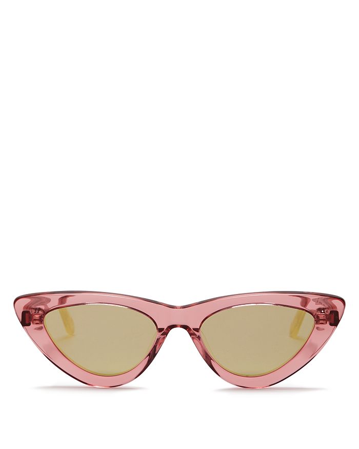 Chimi Women's Peach #006 Mirrored Cat Eye Sunglasses, 51mm In Pink/pink
