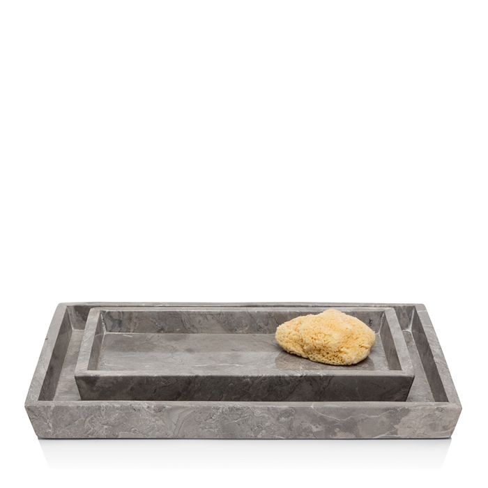 Shop Pigeon & Poodle Veneto Nested Tray In Gray