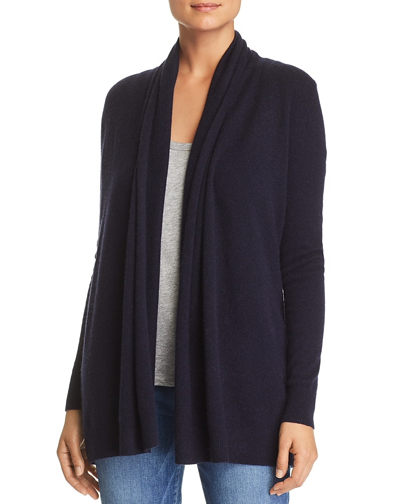 C By Bloomingdale's Cashmere Open-front Cardigan - Exclusive In Navy