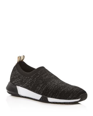 Santell Glitter Knit Slip-On Sneakers 