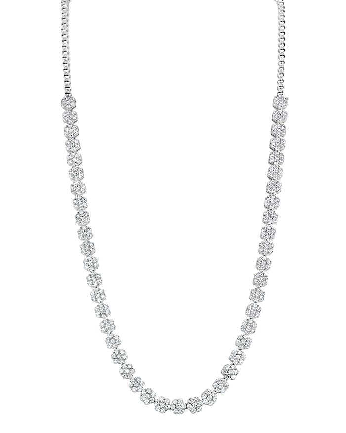 Bloomingdale's Diamond Flower Necklace In 14k White Gold, 6.4 Ct. T.w. - 100% Exclusive