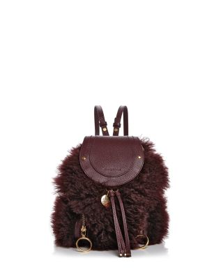 Small olga leather discount backpack