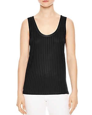 SANDRO ACTRICE RIBBED TANK,T11232E