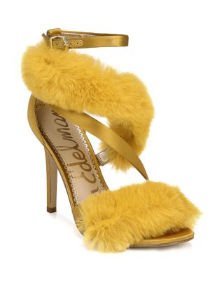 Sam Edelman Adelle Faux Fur Ankle Strap 