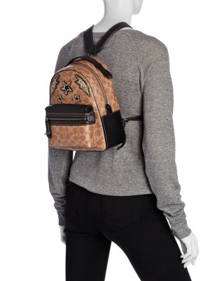 COACH Rainbow Stud & Crystal Embellished Signature Coated Canvas Campus  Backpack 23 - Exclusive | Bloomingdale's Handbags