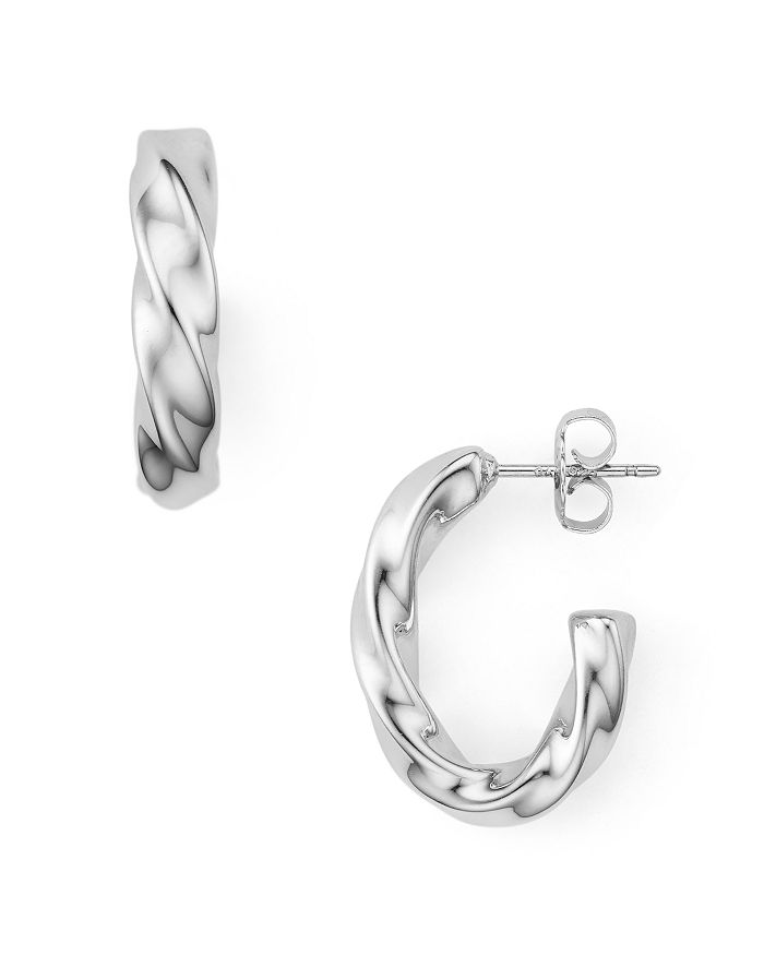 Nancy B Twist Hoop Earrings - 100% Exclusive In Silver