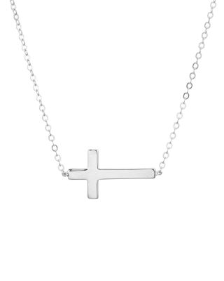 Bloomingdale's Fine Collection - Cross Pendant Chain Necklace, 16" - Exclusive