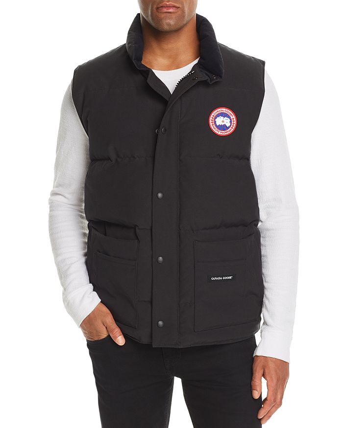 Canada Goose Garson Regular Fit Quilted Down Vest In Black | ModeSens