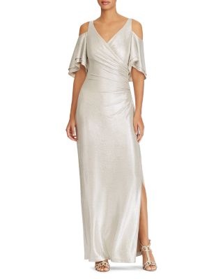 ralph lauren silver gown