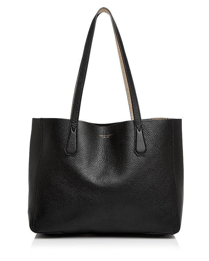Tory Burch Perry Small Metallic Interior Leather Tote | Bloomingdale's