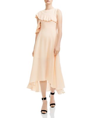 maje peach dress