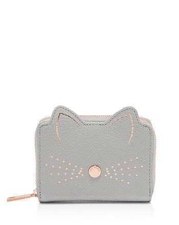 Ted Baker Lohana Cat Whiskers Small Leather Zip Coin Purse | Bloomingdale's