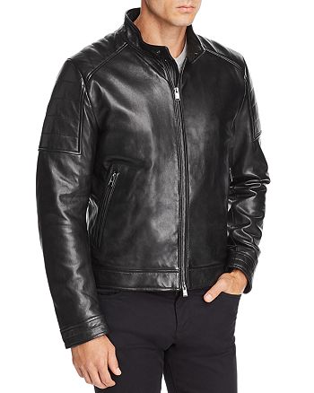 BOSS Getani Leather Jacket | Bloomingdale's