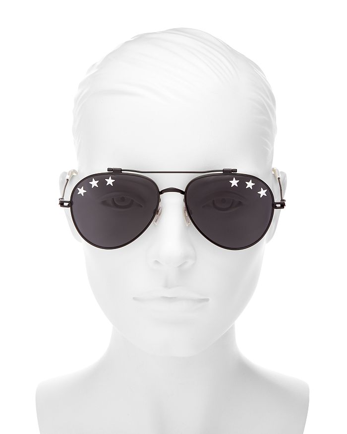 Givenchy Eyewear star aviator sunglasses - Black