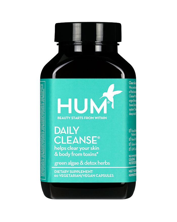 Shop Hum Nutrition Daily Cleanse - Clear Skin & Acne Supplement In Light Gree