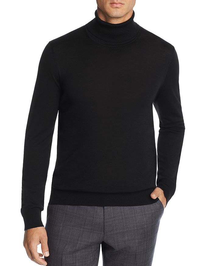 The Men's Store At Bloomingdale's Merino Wool Turtleneck Sweater - 100% Exclusive In Black