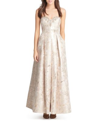 Eliza J Embellished Strapless Gown | Bloomingdale's