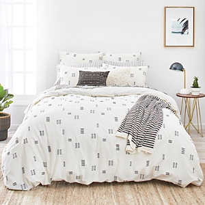 SPLENDID CROSSHATCH DUVET COVER SET, FULL/QUEEN