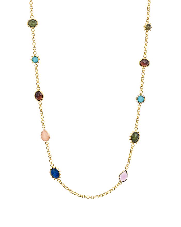 kate spade new york Scatter Multicolor Stone Station Necklace 39
