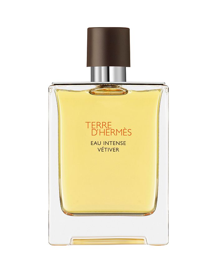 Pre-owned Hermes Terre D' Eau Intense Vetiver Eau De Parfum 3.4 Oz.