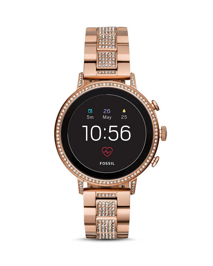 Fossil EXPLORIST HR ROSE GOLD-TONE & PAVE TOUCHSCREEN SMARTWATCH, 40MM