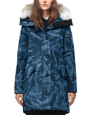 rossclair fur trim down parka