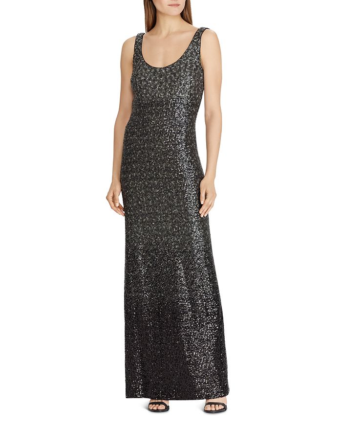 Ralph Lauren Sequined Sleeveless Gown | Bloomingdale's