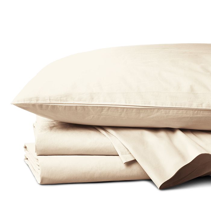 Coyuchi Organic Cotton 300tc Percale Sheet Set, California King In Natural