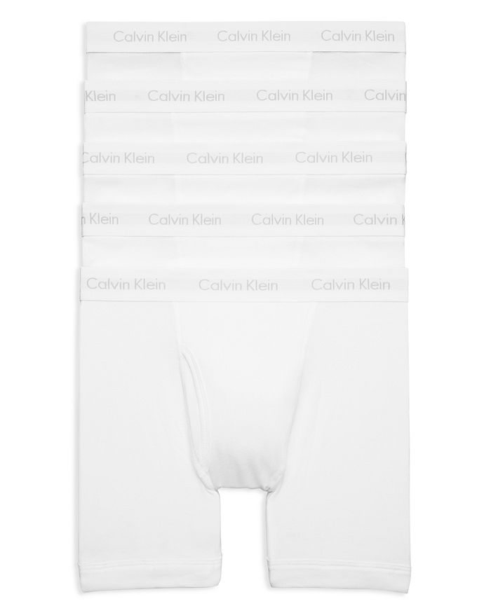Calvin Klein Microfiber Stretch Boxer Briefs - Pack Of 3 In Black/white