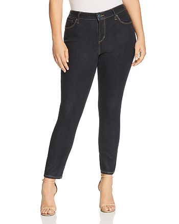 SLINK Jeans Plus Coated High Rise Skinny Jeans in Sadie | Bloomingdale's