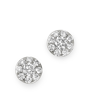 Bloomingdale's Diamond Circle Tiny Stud Earrings in 14K White Gold, 0.5 ct. t.w. - 100% Exclusive
