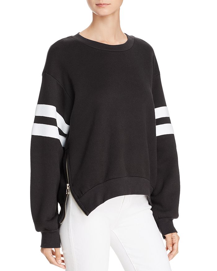 Sundry side zip top sweatshirt