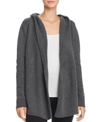 Eberjey Paula Open-Front Knit Hooded 