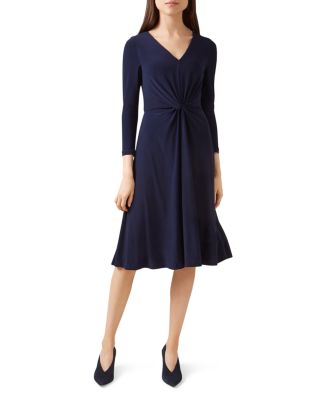 HOBBS LONDON Araminta Twist Front Dress Bloomingdale s