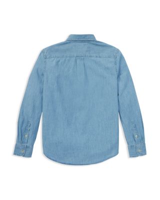 Boys' Chambray Button Down Dress Shirt - Big Kid