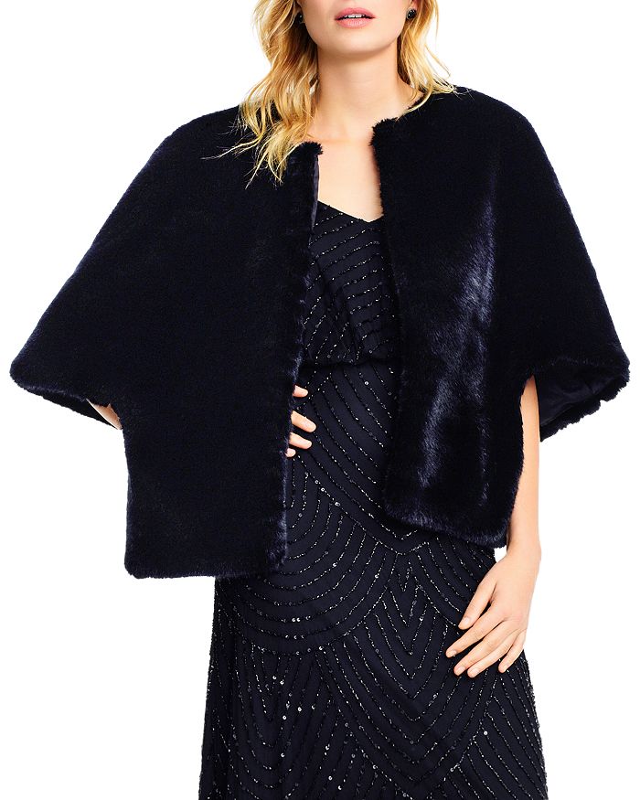 Adrianna Papell Faux-Fur Jacket | Bloomingdale's