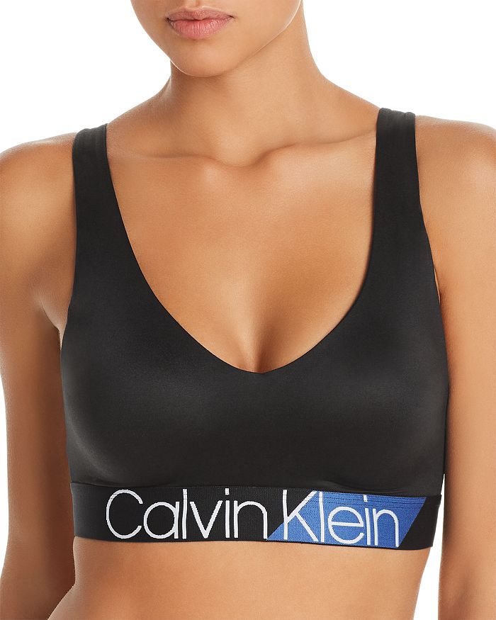Calvin Klein Women's Front-Zip Racerback Sports Bra - Macy's
