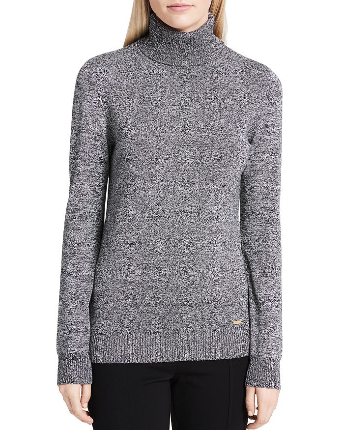 Calvin Klein Marled Turtleneck Sweater | Bloomingdale's