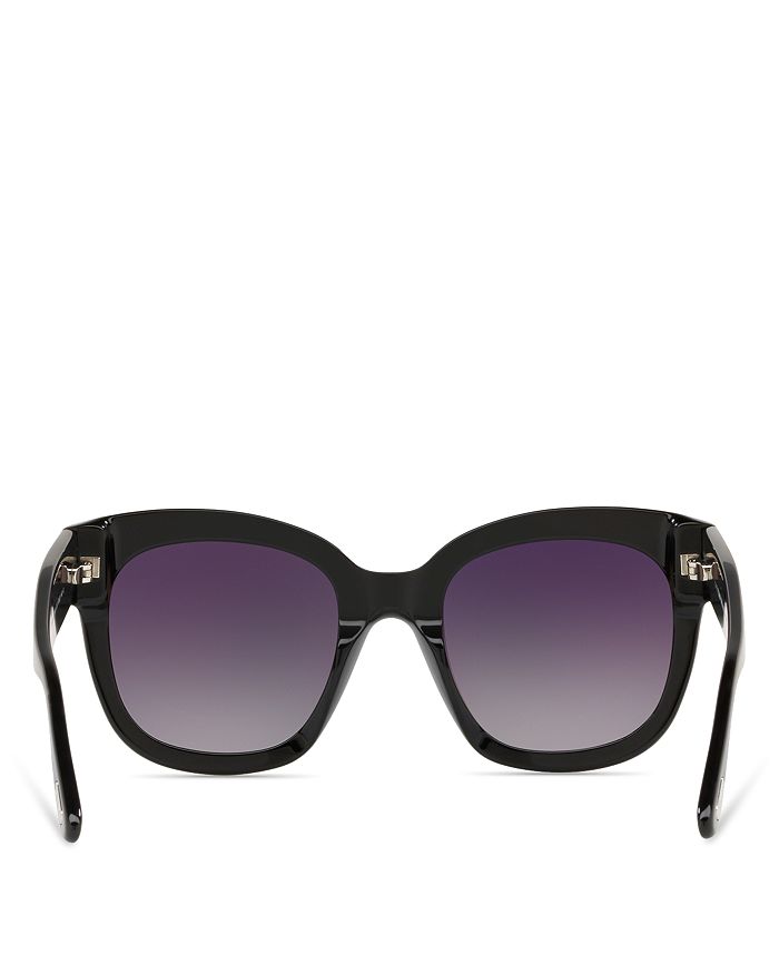 Shop Tom Ford Beatrix Mirrored Square Sunglasses, 52mm In Shiny Black/smoke