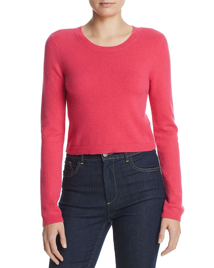 Alice and Olivia Alice Olivia Ciara Cropped Cashmere Sweater Bloomingdale s