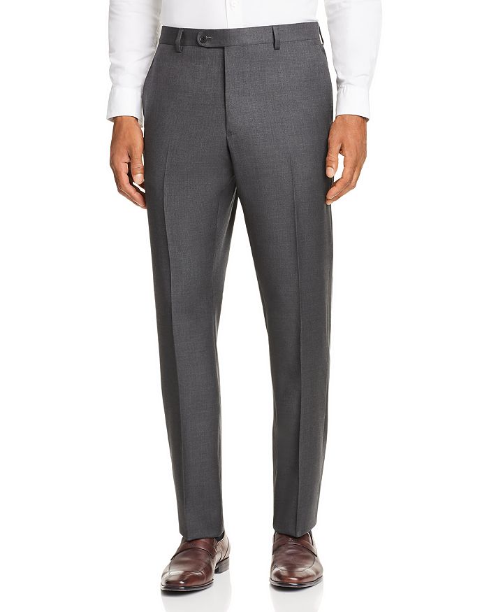 Shop John Varvatos Wool Slim Fit Suit Pants In Charcoal