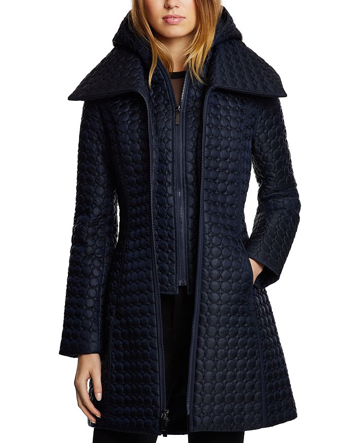 Dawn Levy Gwen Circle-quilted Jacket In Abyss