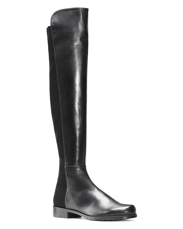 Shop Stuart Weitzman Women's 5050 Over-the-knee Boots In Black Leather