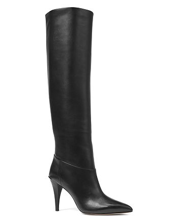 MICHAEL Michael Kors Women's Rosalyn Leather Pointed Toe Tall Boots ...